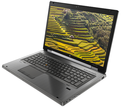 HP EliteBook 8770w Core i7 3520M (3-gen.) 2,9 GHz / 8 GB / 240 SSD / DVD-RW / 17'' / Win 10 Prof. (Update) + Quadro K3000