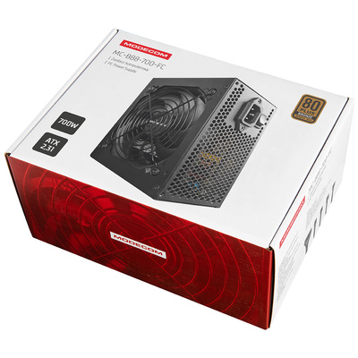 Zasilacz komputerowy ATX MODECOM B88 FC 700W 80 Plus Bronze