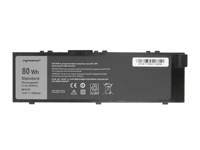 Nowa bateria Movano BT/DE-7710 MFKVP zamiennik do laptopa Dell Precision 7510, 7520 11.4V 7000 mAh