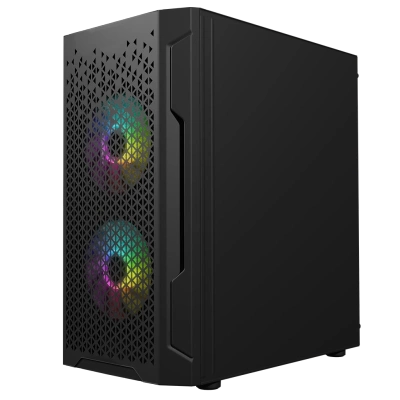 Nowy gamingowy Logic Aramis czarny ARGB MINI AMD Ryzen 5 4500 3,6 GHz / 32 GB / 960 SSD / Win 11 + Nvidia RTX 4060 [8GB] 