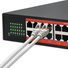 Switch Qoltec Gigabit 24x RJ45 | 2x SFP | 52 Gbps | Metalowy