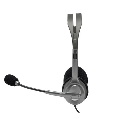 Słuchawki nauszne przewodowe Logitech H110 z mikrofonem