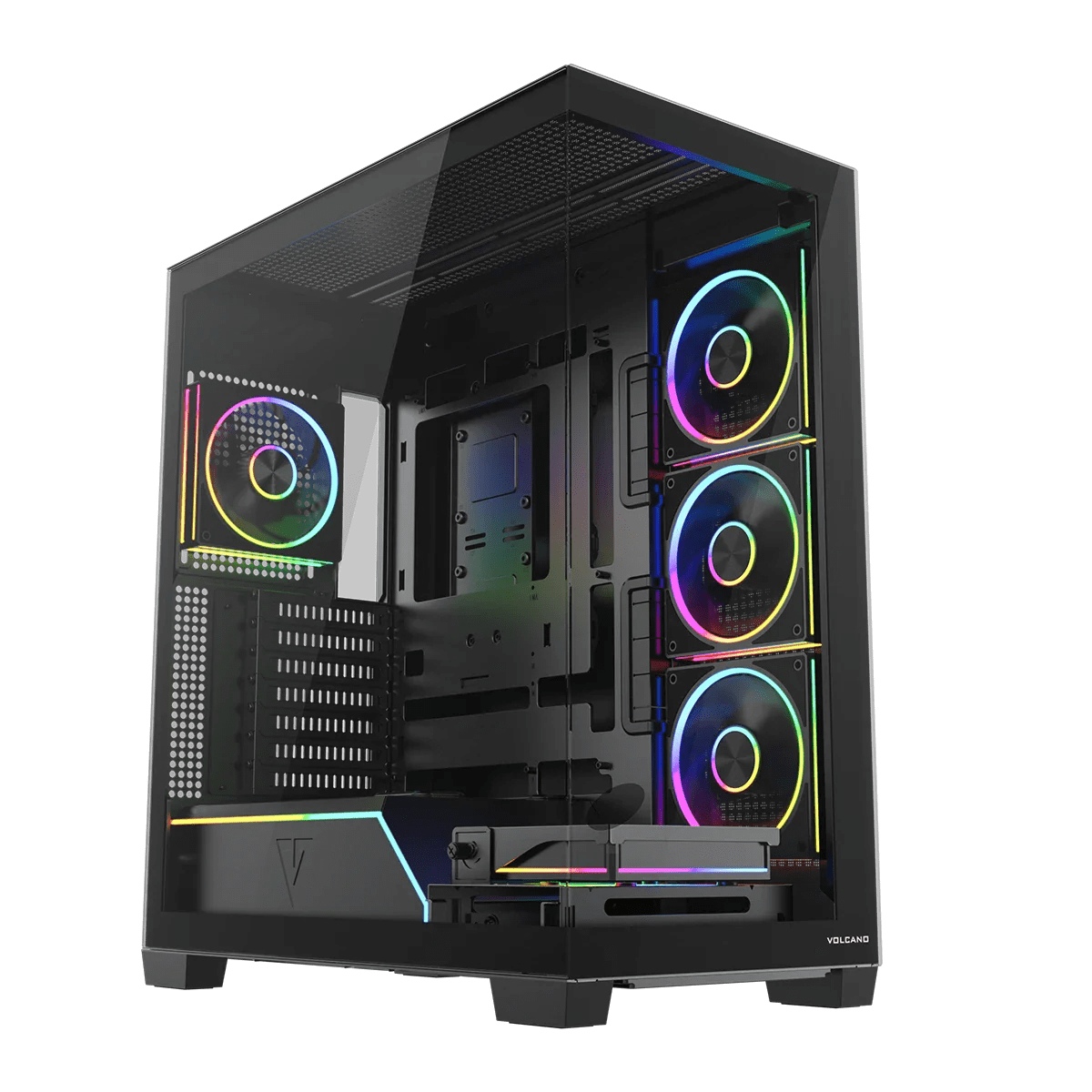Gamingowy MODECOM Volcano Stellar PLUS ARGB MIDI 5F Tower AMD Ryzen 5 5600 3,5 GHz / 16 GB / 2 TB SSD / Win 11 + Nvidia GeForce RTX 5060 [8 GB]