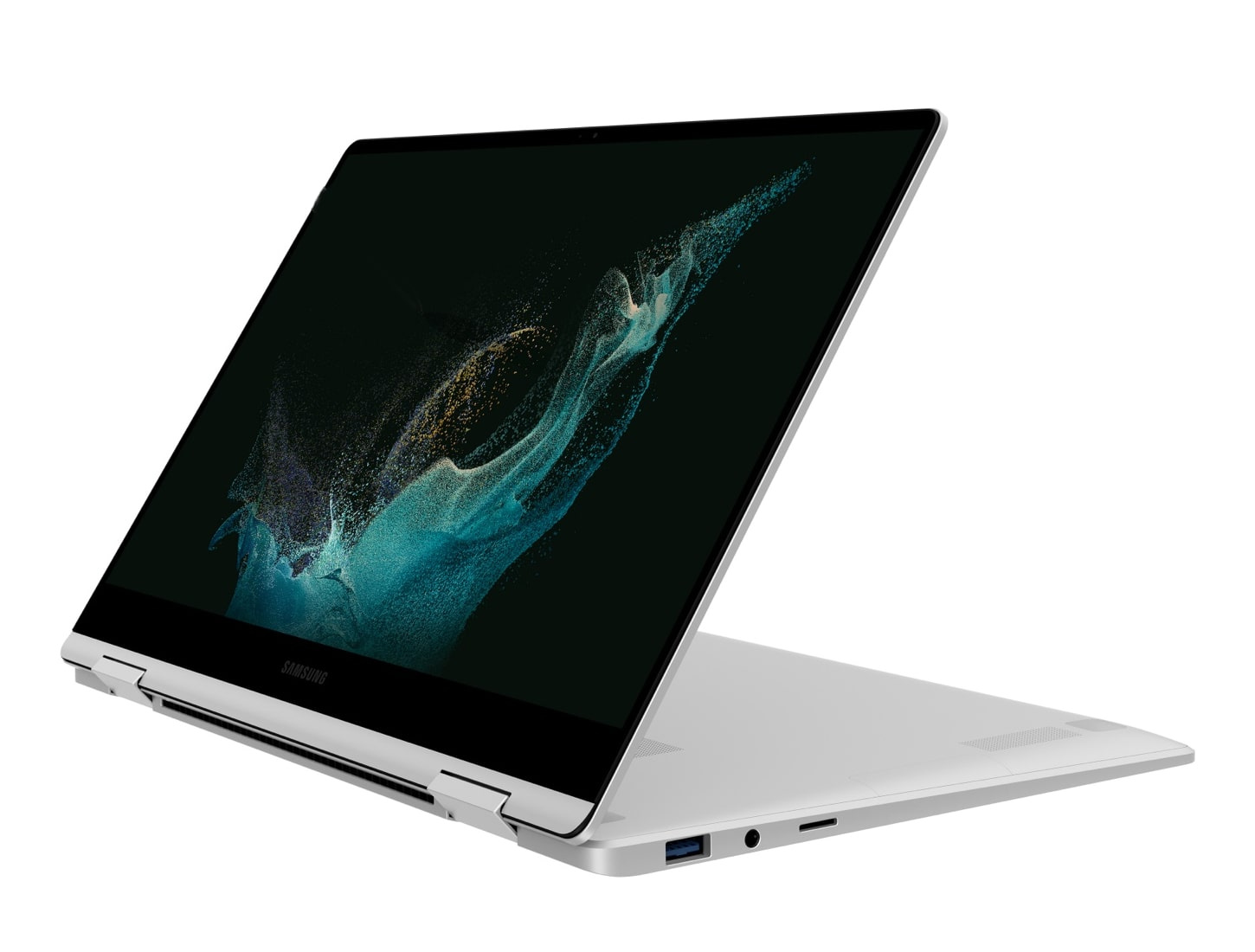 Powystawowy Samsung Galaxy Book3 Pro x360 2w1 Core i7 1360P (13-gen.) / 16 GB / 2 TB SSD / 16" 3K WQXGA+ AMOLED dotyk / Win 11, srebrny