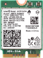 Karta sieciowa bezprzewodowa Intel AX201NGW M.2 do Lenovo, HP Wi-Fi 6 2,4 Gb/s