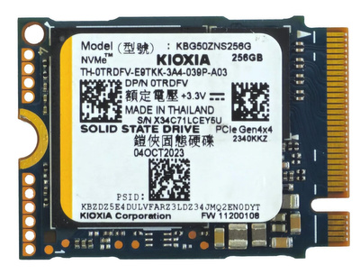 Dysk SSD NVMe / Kioxia KBG50ZNS256G / 256 GB / M.2 2230 PCle 4.0 OEM