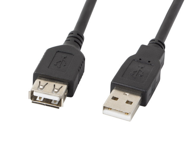 Kabel, przedłużacz USB-A (męski) do USB-A (żeński) 2.0 0,7m