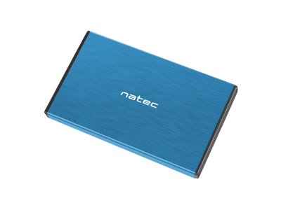 Obudowa, kieszeń zewnętrzna na dysk HDD SSD SATA Natec Rhino Go 2,5'' USB 3.0 niebieska