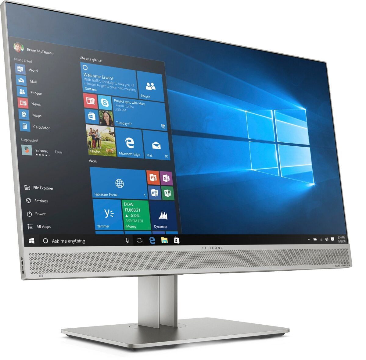 HP EliteOne 800 G5 AIO Core i5 9500 3,0 GHz / 16 GB / 480 SSD / 23,8'' FullHD, dotyk / Win 11 Pro / Klasa A-