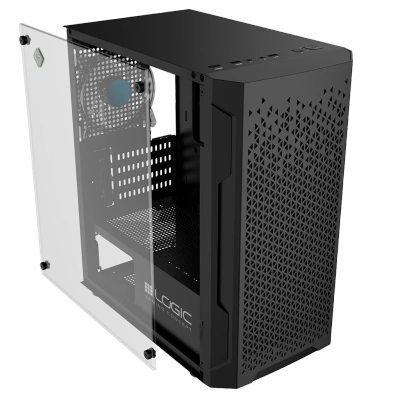 Nowy gamingowy Logic Aramis czarny ARGB MINI AMD Ryzen 5 4500 3,6 GHz / 16 GB / 480 SSD / Win 11 + Nvidia RTX 3050 [6GB] 