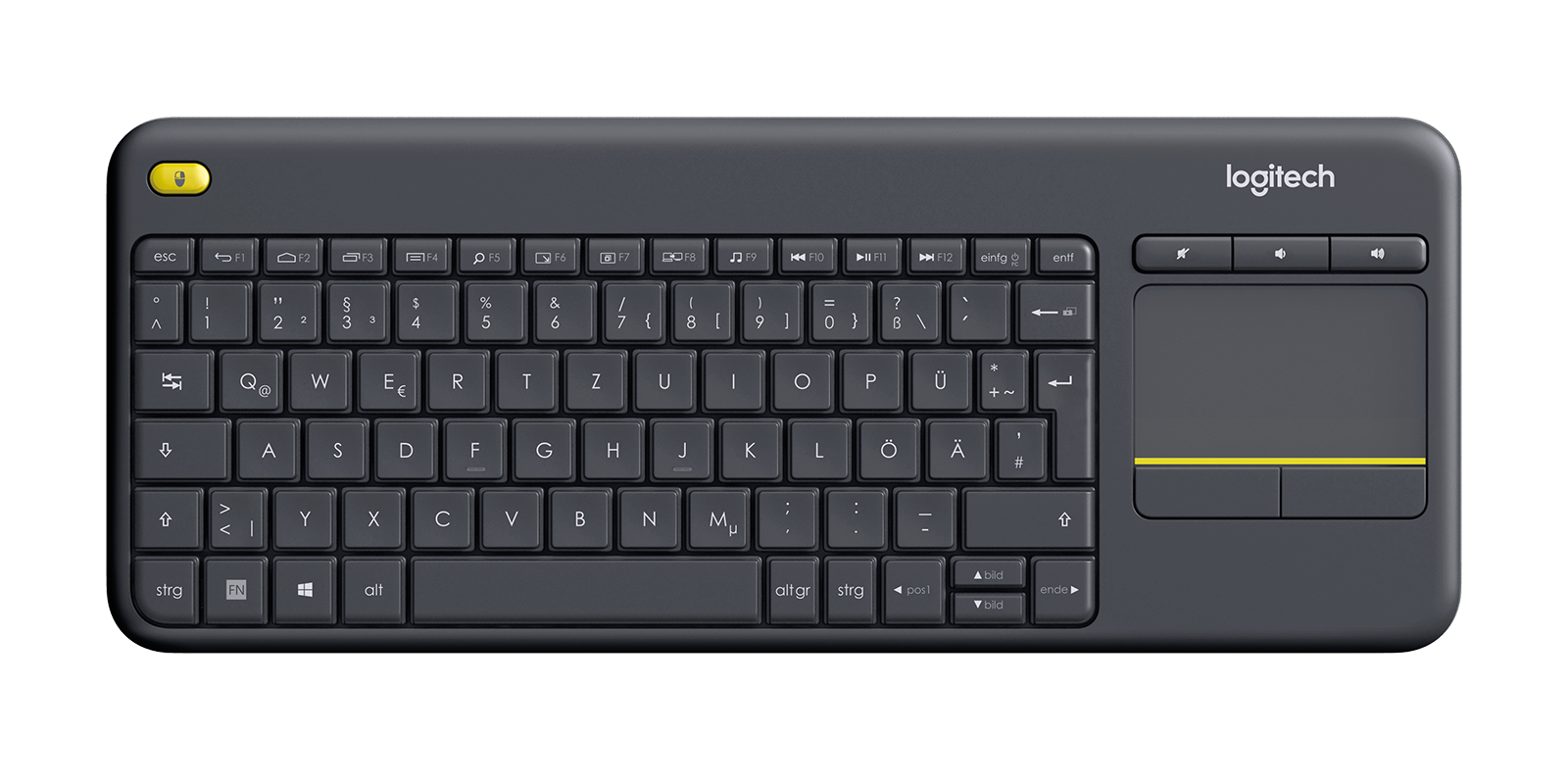Klawiatura bezprzewodowa z touchpadem Logitech K400 Plus
