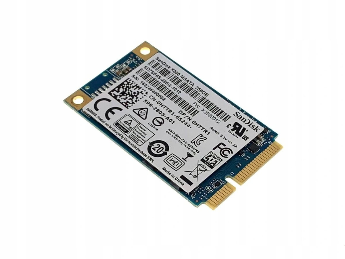 Dysk SSD / SanDisk X300 / 256 GB / mSATA