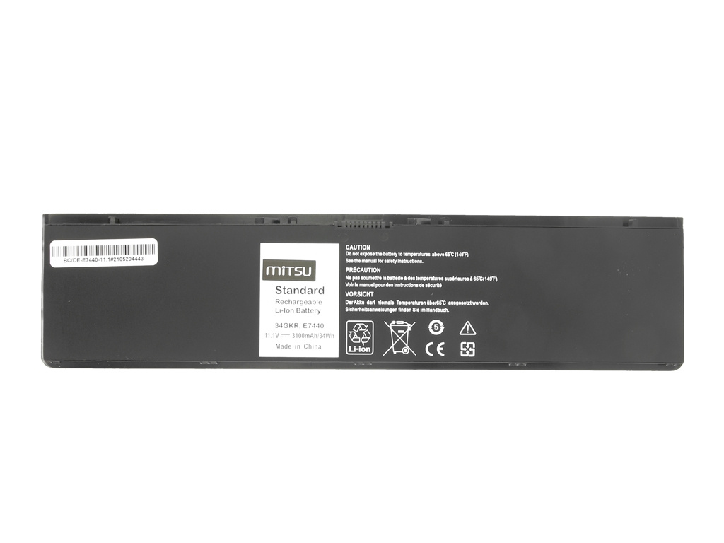 Bateria Mitsu do Dell Latitude E7440, 11.1V - BC/DE-E7440-11.1
