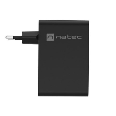 Ładowarka sieciowa Natec RIBERA 100W GAN 3 x USB-C + 1 x USB-A PD, QC | Czarna