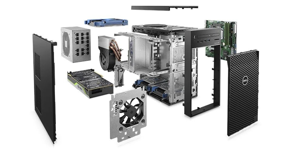 Nowy Dell Precision 3640 Tower Core i5 10400 (10-gen.) 2,9 GHz (6 rdzeni) / 16 GB / 480 SSD / Win 11 + Radeon RX 6600 XT