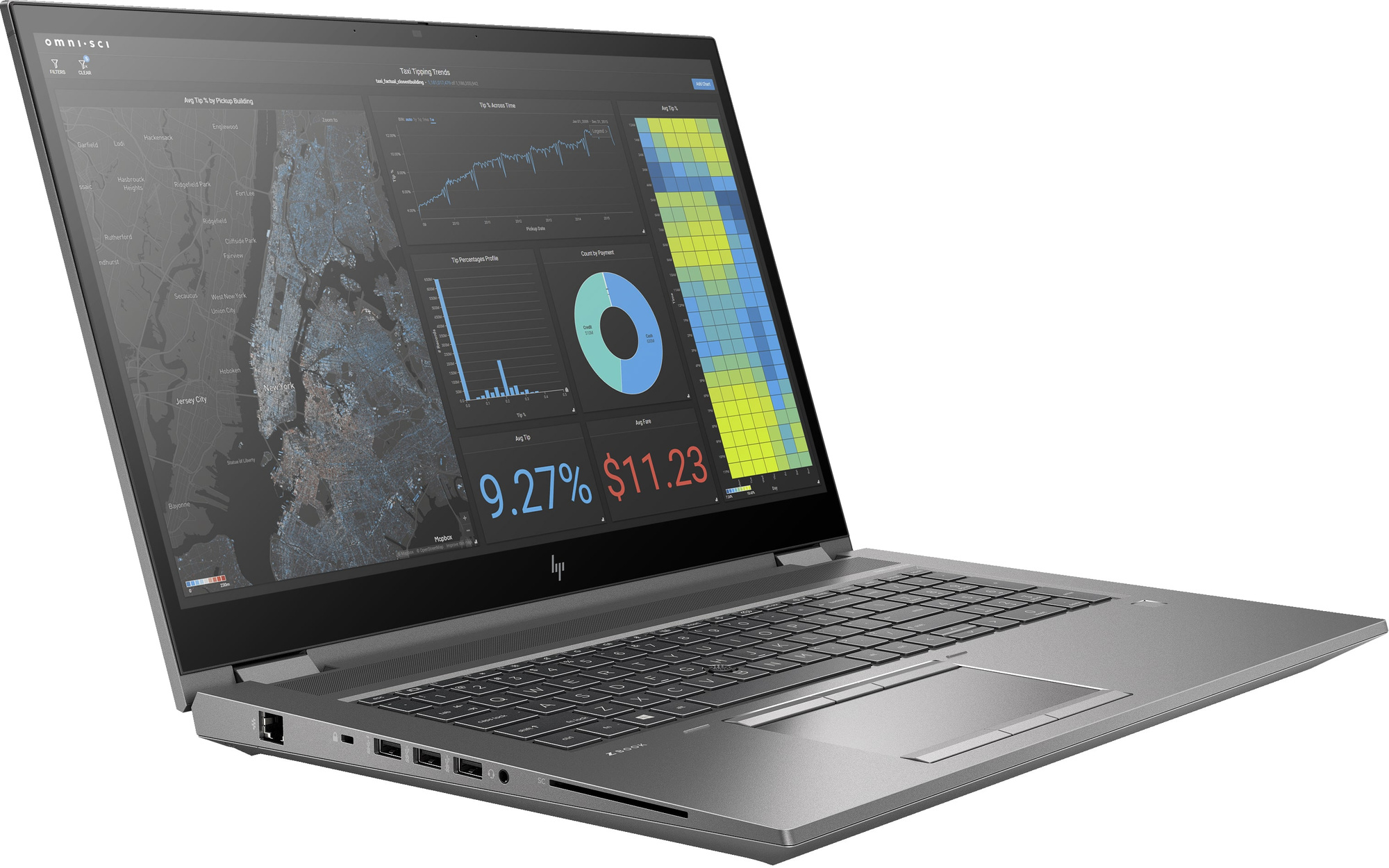 HP ZBook Fury 17 G7 Core i9 10885H 2,4 GHz / 16 GB / 960 SSD / 17,3" FullHD / Win 11 Pro + RTX 3000