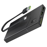 OUTLET Powerbank Green Cell PowerPlay10s PBGC02S / 18 W / USB-A, USB-C / 10000 mAh