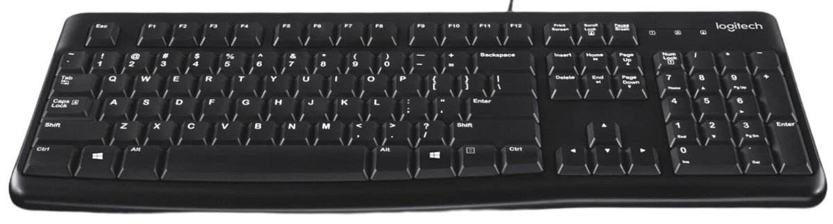 Klawiatura przewodowa Logitech K120 OEM, czarna