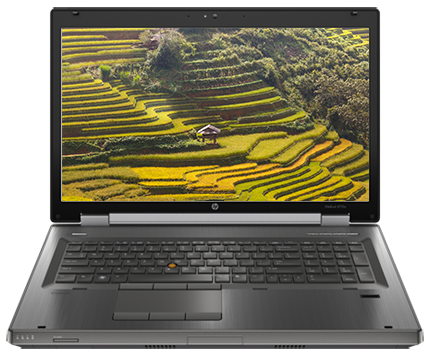 HP EliteBook 8770w Core i7 3520M (3-gen.) 2,9 GHz / 8 GB / 480 SSD / DVD-RW / 17'' / Win 10 Prof. (Update) + Quadro K3000