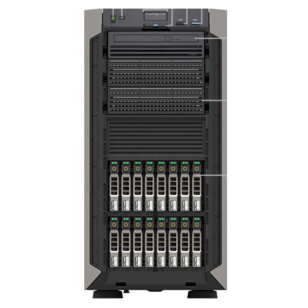 Dell PowerEdge T440 2 x Xeon Silver 4108 1,8 GHz / 32 GB / 16 x 2,5" / PERC H730P / 2 x zasilacz