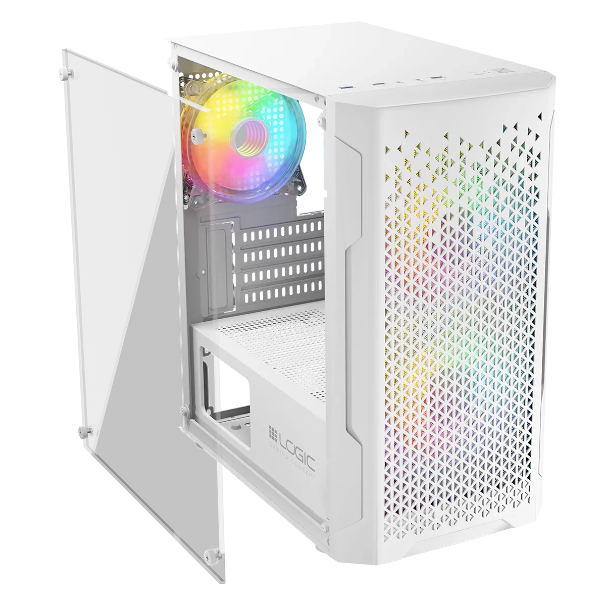 Nowy gamingowy Logic Aramis biały ARGB MINI AMD Ryzen 7 7800X3D / 32 GB / 960 SSD / Win 11 + Nvidia RTX 5060 Ti [16 GB]