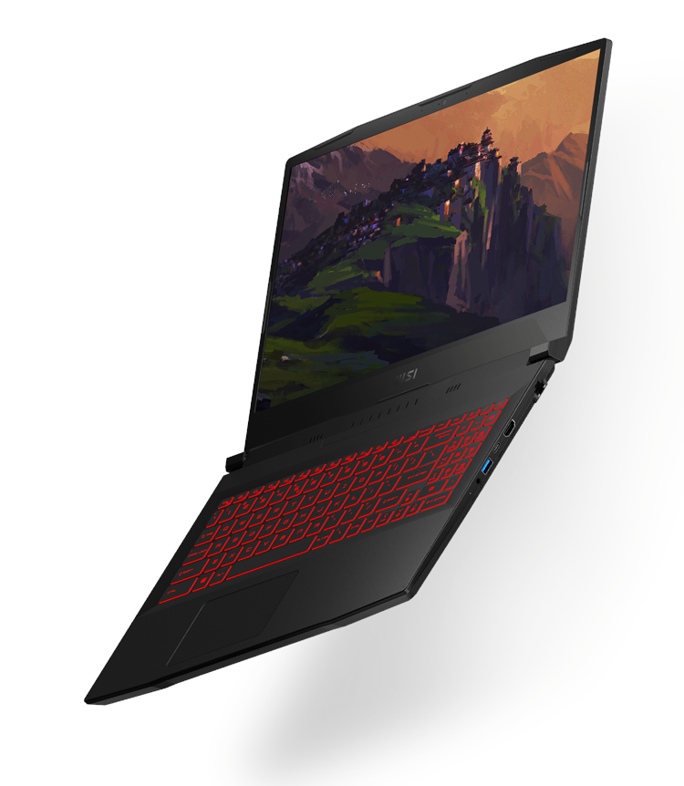 Nowy MSI Katana GF76 11UC-687PL Core i5 11400H (11-gen.) 2,7 GHz (6 rdzeni) / 8 GB / 480 SSD / 17,3'' FullHD / Win 11 Home + GeForce RTX 3050 