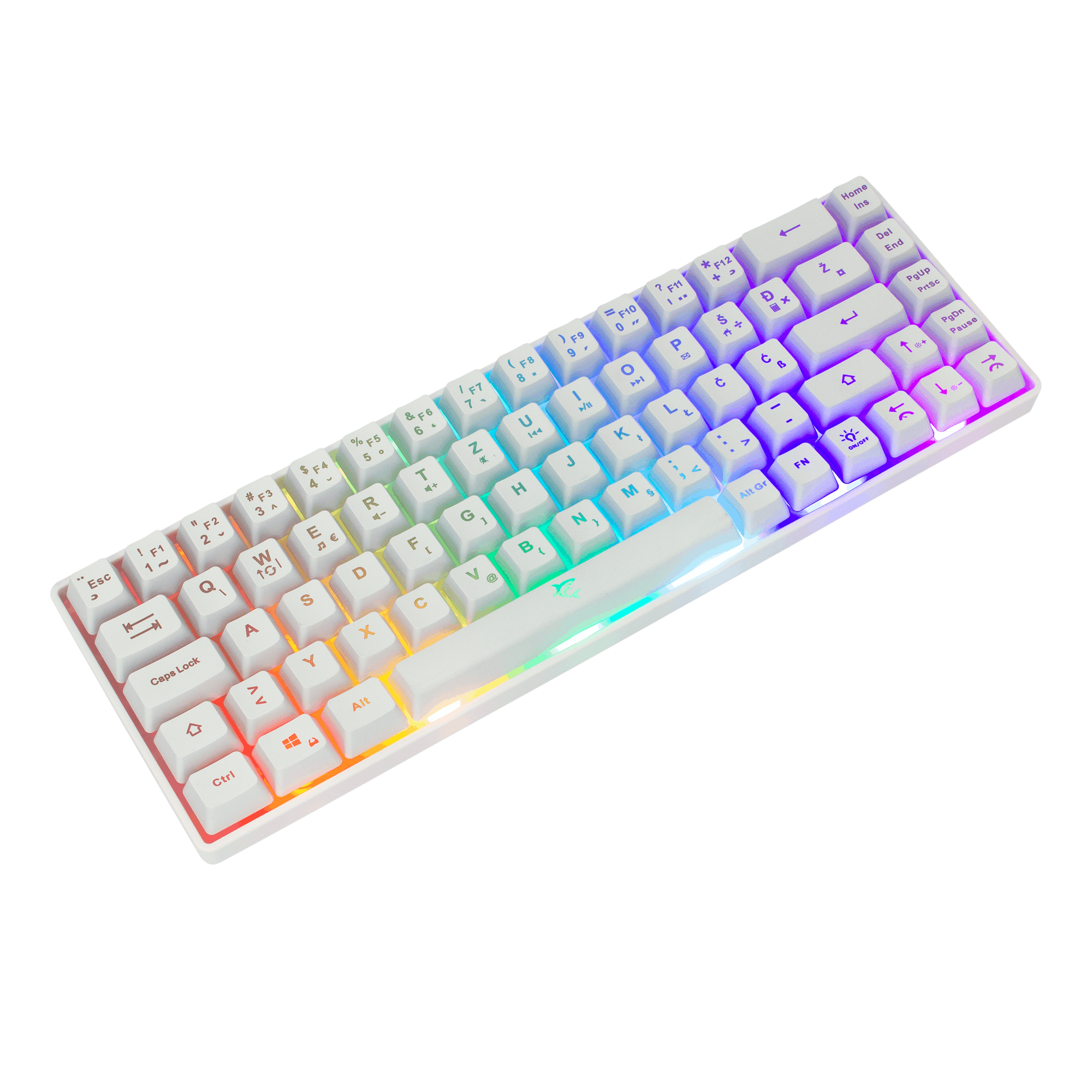 Klawiatura przewodowa WhiteShark GK-2201 Ronin biała US