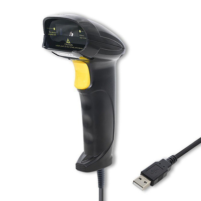 Czytnik kodów kreskowych 1D Qoltec, przewodowy USB
