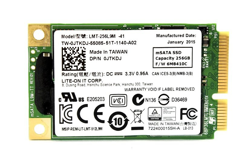 Dysk SSD / Lite-On LMT-256L9M / 256 GB / mSATA