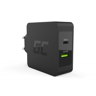 Ładowarka sieciowa GreenCell CHAR10 45W / USB / USB-C