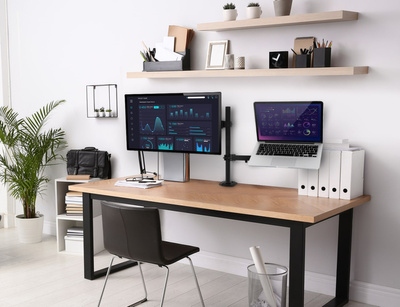 Biurkowy uchwyt na laptopa i monitor Vetouson VX-141