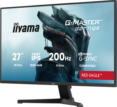 Nowy iiyama G-Master G2771QS-B1 Red Eagle QHD 200Hz 0,5ms z głośnikami