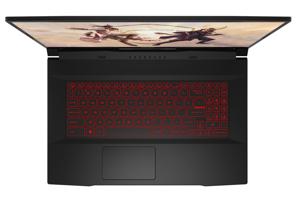 Nowy gamingowy MSI KATANA GF76 12UC-416XPL Core i5 12450H (12-gen.) 3,3 GHz (8 rdzeni) / 16 GB / 960 SSD / 17,3'' FullHD / Win 11 + GeForce RTX 3050