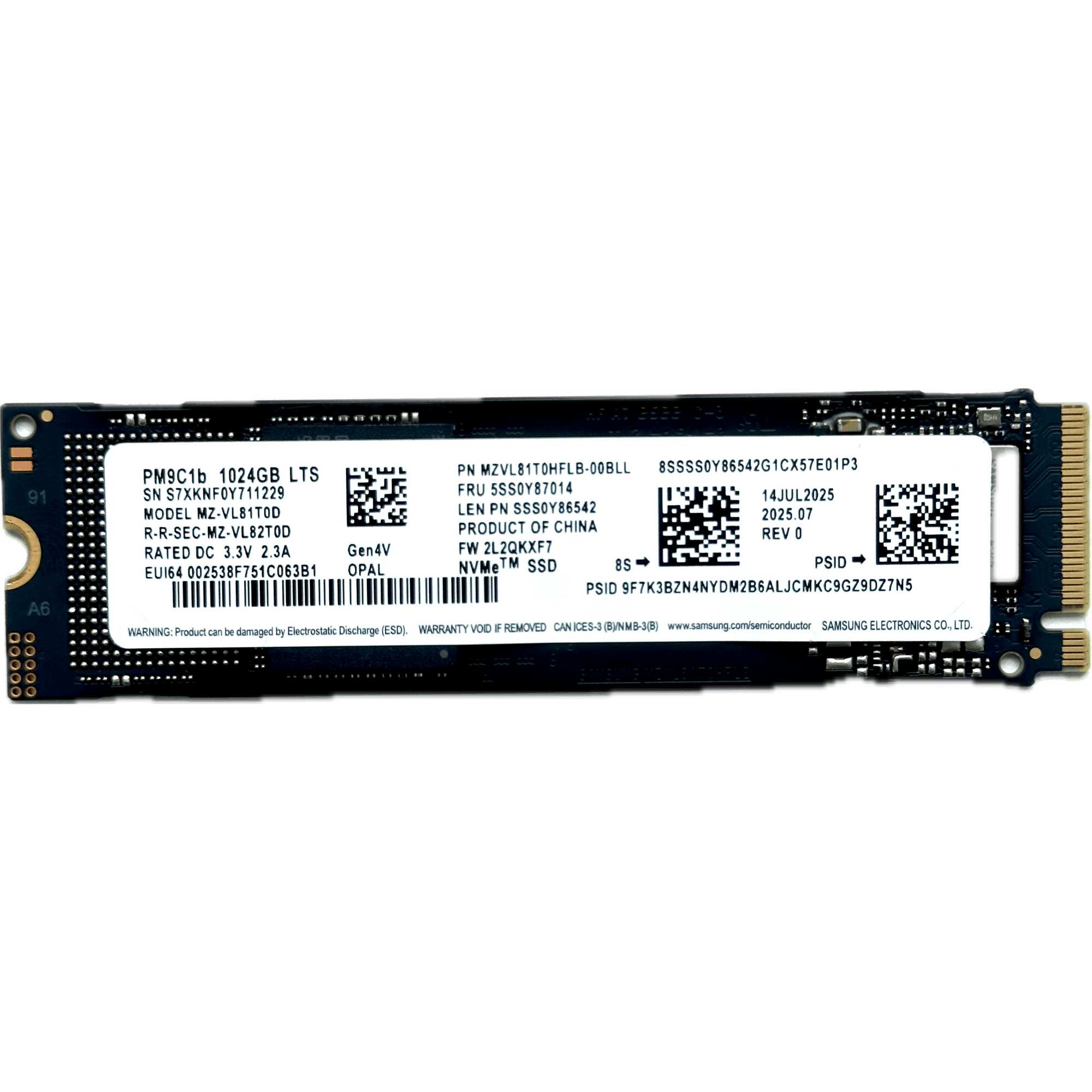 Dysk SSD NVMe / Samsung PM9C1b / 1 TB / M.2 2280 PCIe 4.0