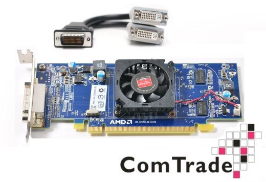 Karta graficzna ATI HD 6350 DMS-59 + Przejściówka 2x DVI Low Profile (Niski Profil)