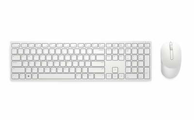 Zestaw bezprzewodowy klawiatura + mysz Dell KM5221W biały