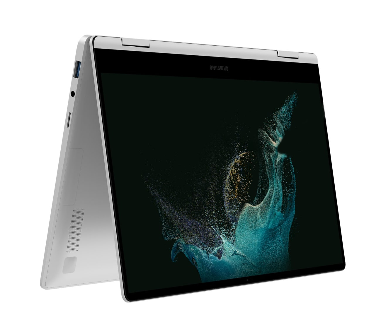 Powystawowy Samsung Galaxy Book3 Pro x360 2w1 Core i7 1360P (13-gen.) / 16 GB / 2 TB SSD / 16" 3K WQXGA+ AMOLED dotyk / Win 11, srebrny