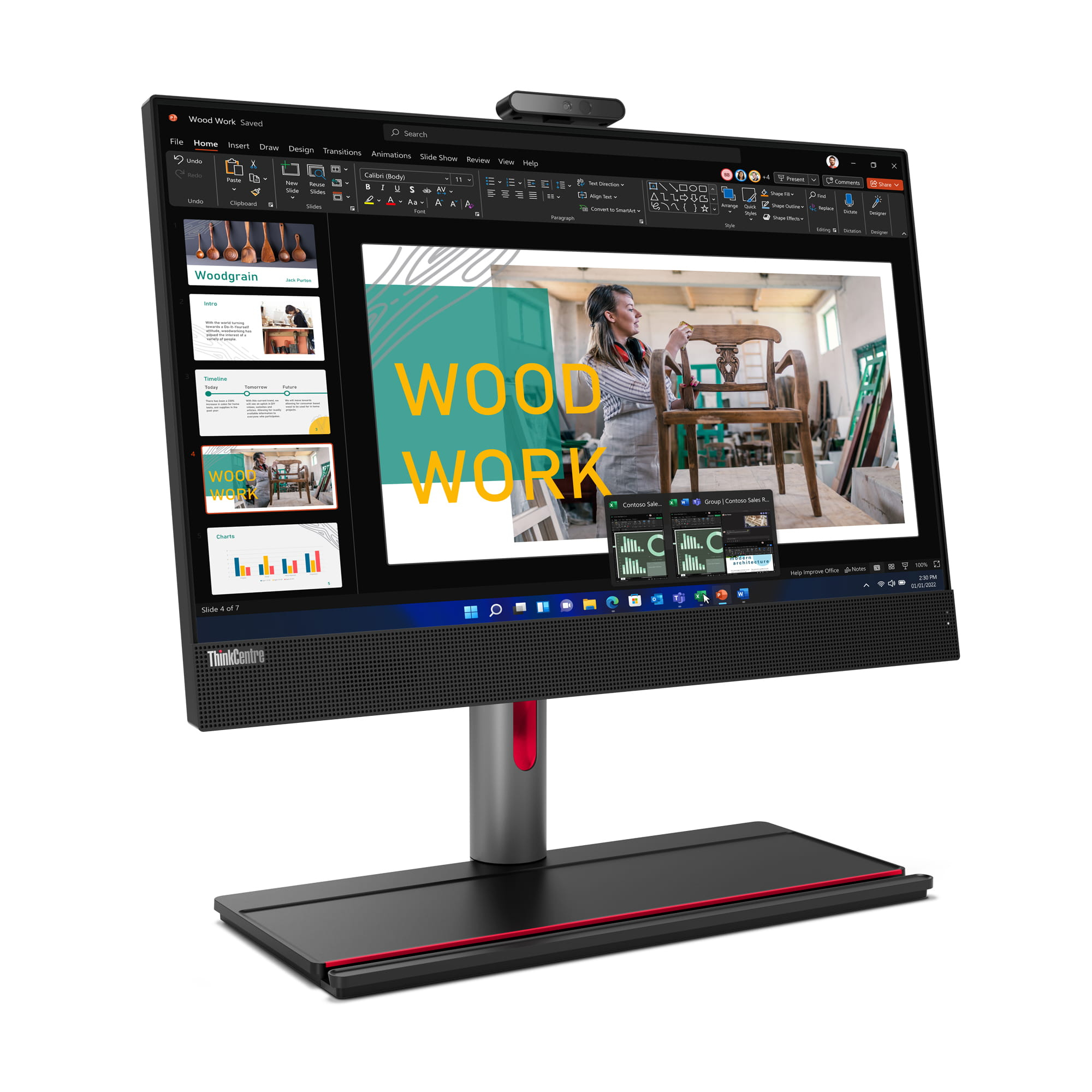 Lenovo ThinkCentre M90a Gen 3 AIO Core i5 12500 (12-gen.) / 16 GB / 480 SSD / 24’’ FullHD / Win 11 Pro / Klasa A-