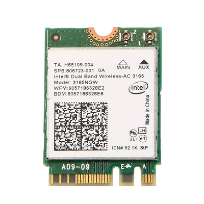 Karta sieciowa bezprzewodowa Intel 3165NGW M.2 do HP Wi-Fi 5 433 Mb/s