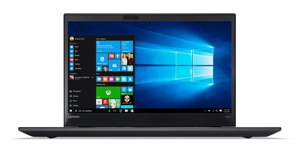 Lenovo ThinkPad T570 Core i5 6200u (6-gen.) 2,4 GHz / 8 GB / 240 SSD / 15,6" FullHD / Win 10 Pro