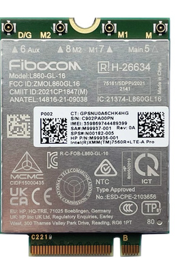 Modem WWAN LTE / Fibocom L860-GL-16 / do laptopów HP