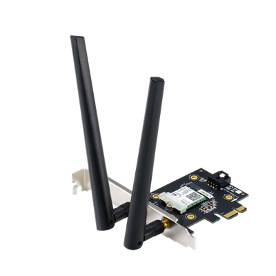 Asus Karta sieciowa PCE-AX3000 WiFi AX PCI-E Bluetooth 5.0 Wi-Fi 6 AX 3000Mb/s 