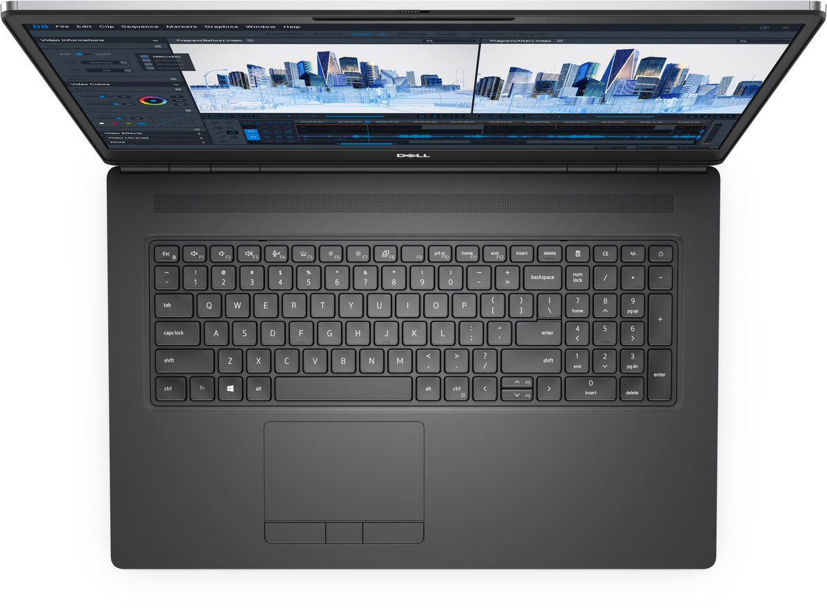 Dell Precision 7760 Core i7 11850H (11 gen.) 2,5 GHz / 64 GB / 960 SSD / 17,3'' FullHD / Win 11 Pro + RTX A4000