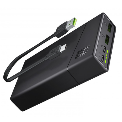 Powerbank Green Cell PowerPlay20 PBGC03 / 18 W / USB-A, USB-C / 20000 mAh