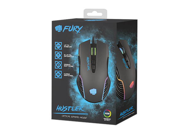 OUTLET Mysz optyczna przewodowa Fury Hustler NFU-1698