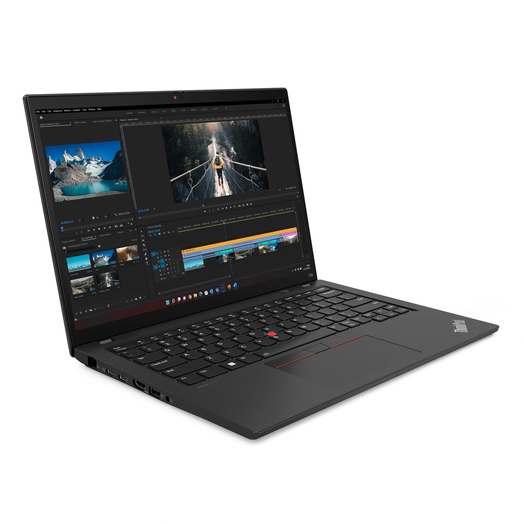 Powystawowy Lenovo ThinkPad T14 Gen 4 Core i7 1355U  / 32 GB / 480 SSD / 14" 2,8K OLED / Win 11 Pro 