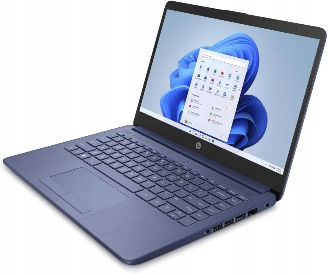 HP Stream 14-CF2111WM Celeron N4120 1,1 GHz / 8 GB / 64 GB / 14’’ / Win 11, niebieski