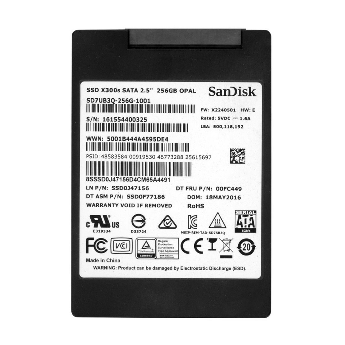 Ssd sandisk hotsell x300s