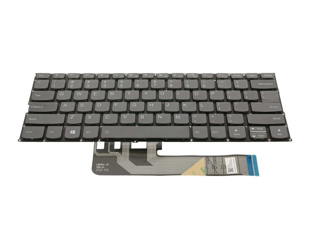 Tastiera Lenovo Yoga Sostitutiva &ndash; Nera, Layout US QWERTY, Per Yoga 530-14ARR, 730-13IKB, 730-15IWL E Altri