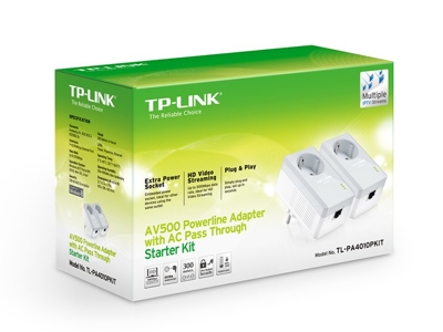 Adapter Powerline TP-Link TL-PA4010P 2 szt	